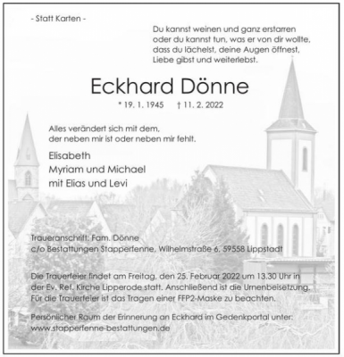 Eckhard Dönne †